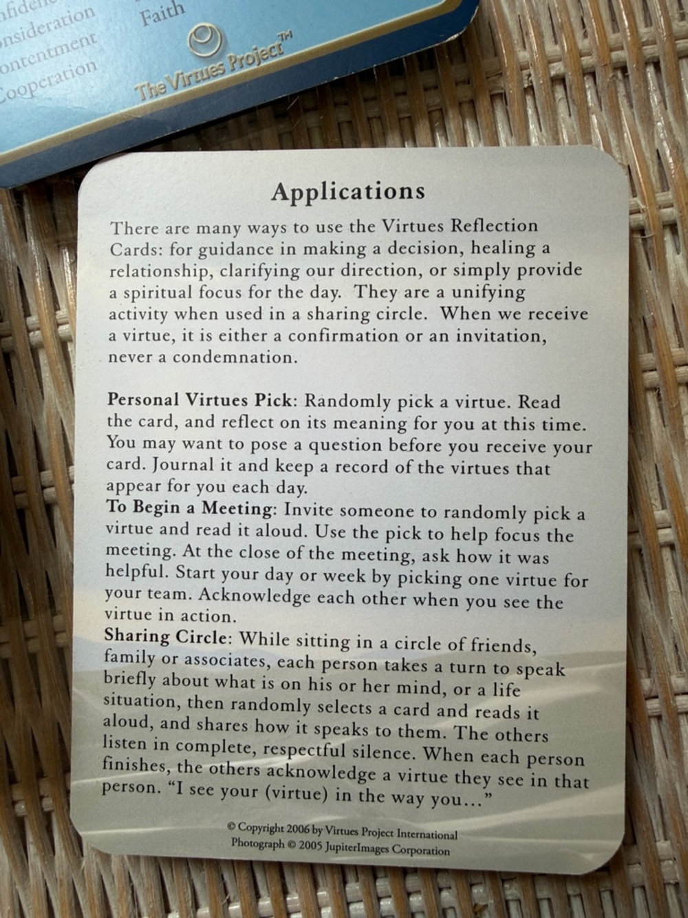 Virtues Project Reflection Card Set - Picture 3 of 6